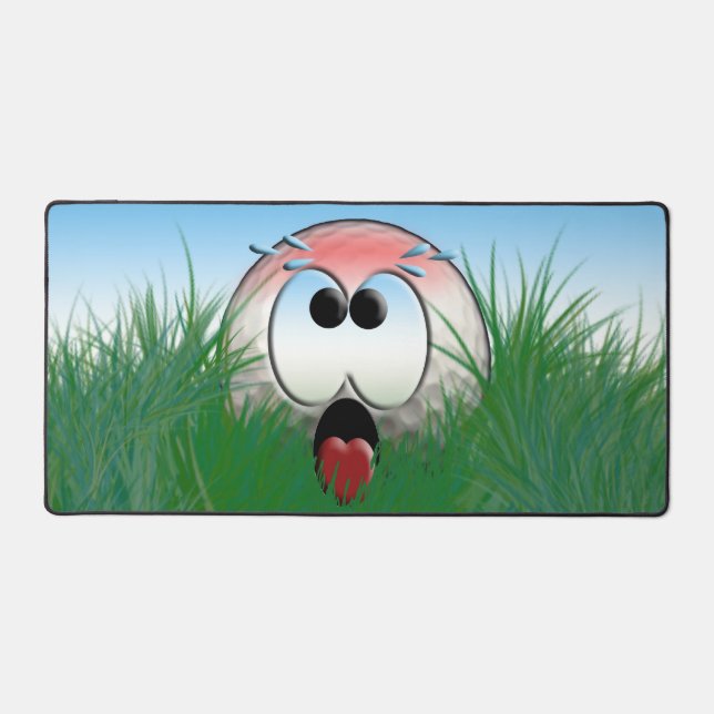 Golfer Gift Idea Golf Player Golfball Humour Funny Desk Mat (Front)