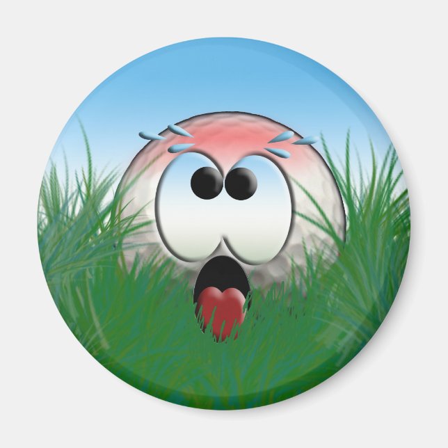 Golfer Gift Idea Golf Player Golfball Humour Funny Magnet (Front)