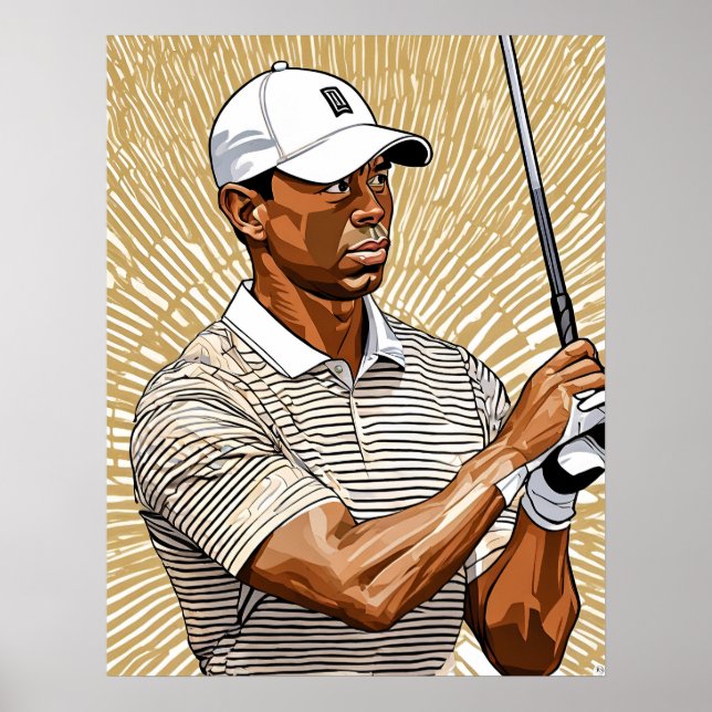 Golfer - Golf Art Print (Front)