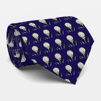 Golfer Golf Balls Gold Tees on Blue