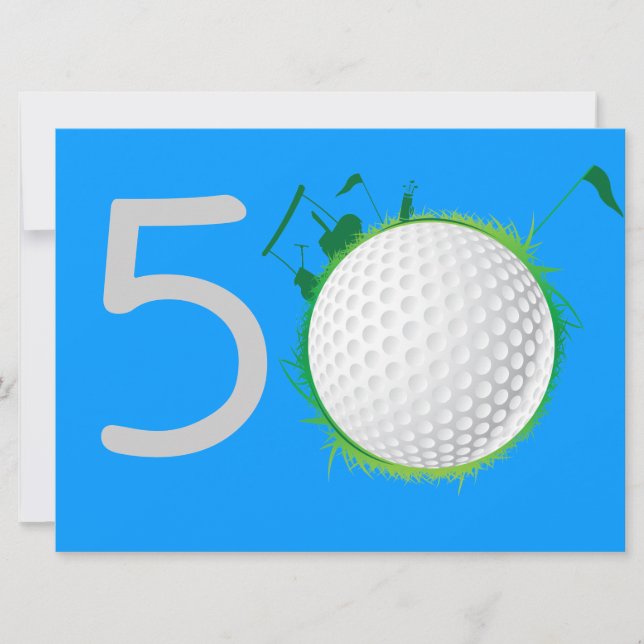Golfer Golf Golfing 40th Birthday Invitation (Front)