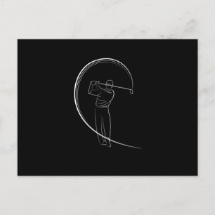 Golfer Golf Golfing Golf Course Golf Swing Gift Postcard