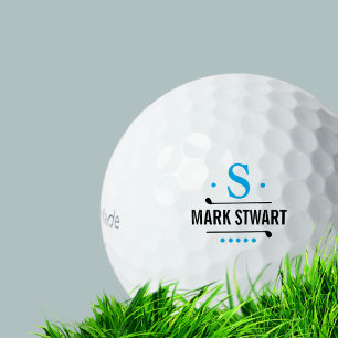 Golfer / golf-player monogram   golf balls