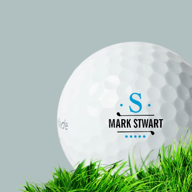 Golfer / golf-player monogram   golf balls (Creator Uploaded)
