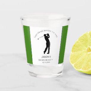 Golfer Golf Themed Bachelor Party favors  Shot Glass