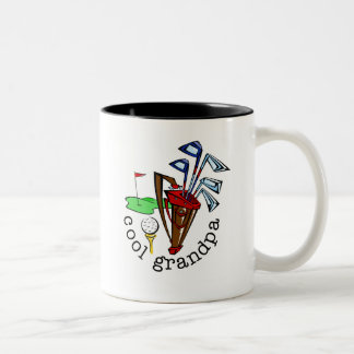 GOLFER GRANDPA Two-Tone COFFEE MUG