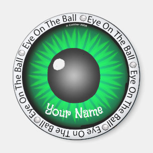 Golfer Green Eye On Ball  Magnet
