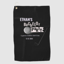 Golfer Groom Bachelor Party Classic White Black