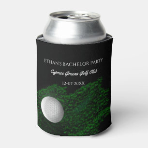 Golfer groom Golf Bachelor Party - Green golfing Can Cooler
