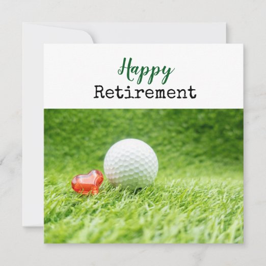 Golf Retirement Cards | Zazzle UK