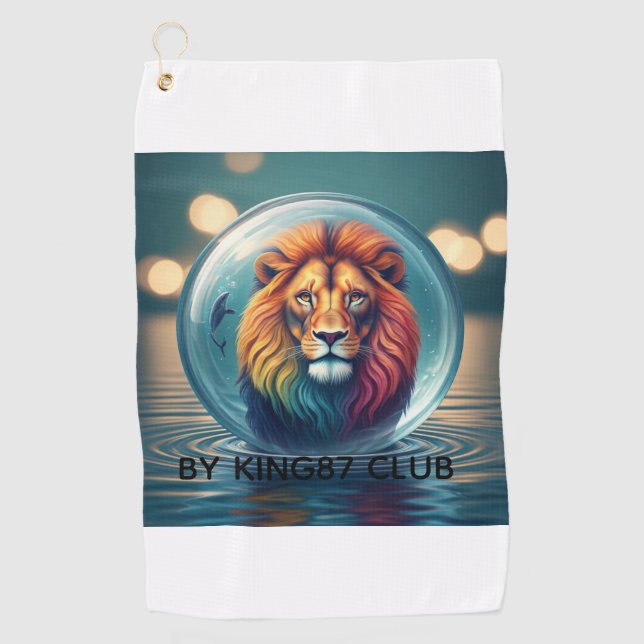 Golfer Hat  Golf Towel (Front)