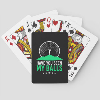 Golfer Have You Seen My Balls Playing Cards