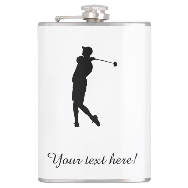 Golfer Hip Flask (Front)