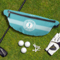 Golfer Humour Golf Tee Sports Monogram Teal For He