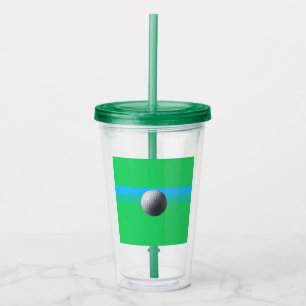 Golfer Inside acrylic tumbler