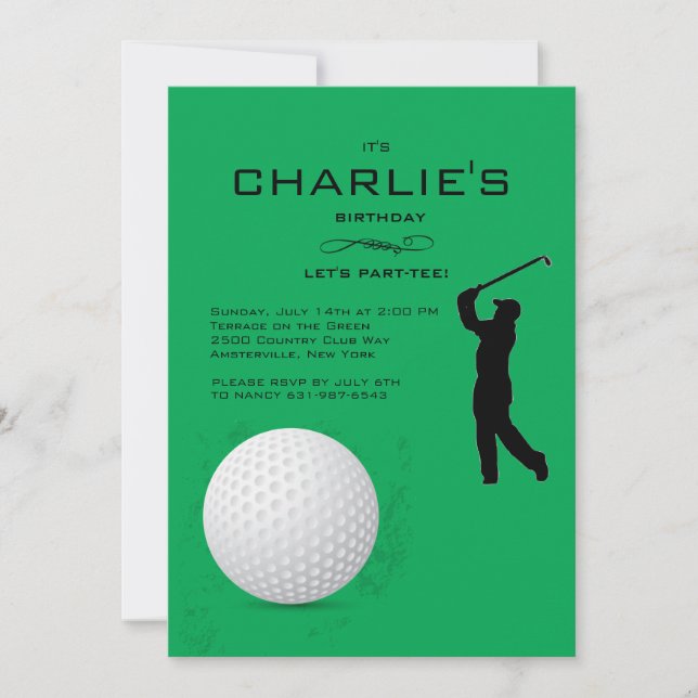 Golfer Invitation (Front)