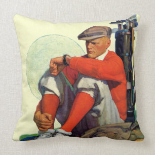 Golfer Kept Waiting Cushion