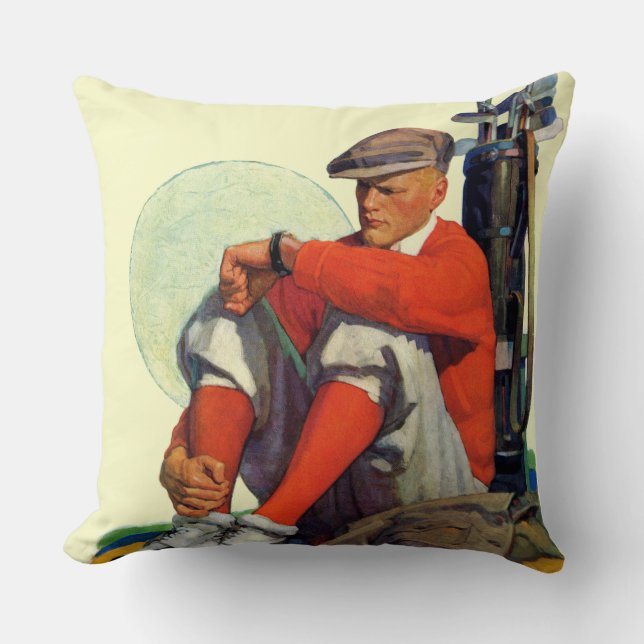 Golfer Kept Waiting Cushion (Front)