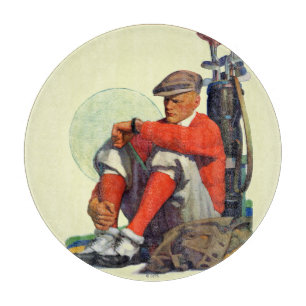 Golfer Kept Waiting Cutting Board