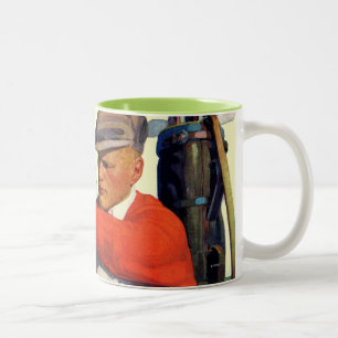 Golfer Kept Waiting Two-Tone Coffee Mug