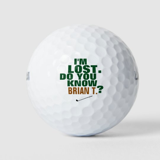 golfer lostball golf balls Zazzle.co.uk