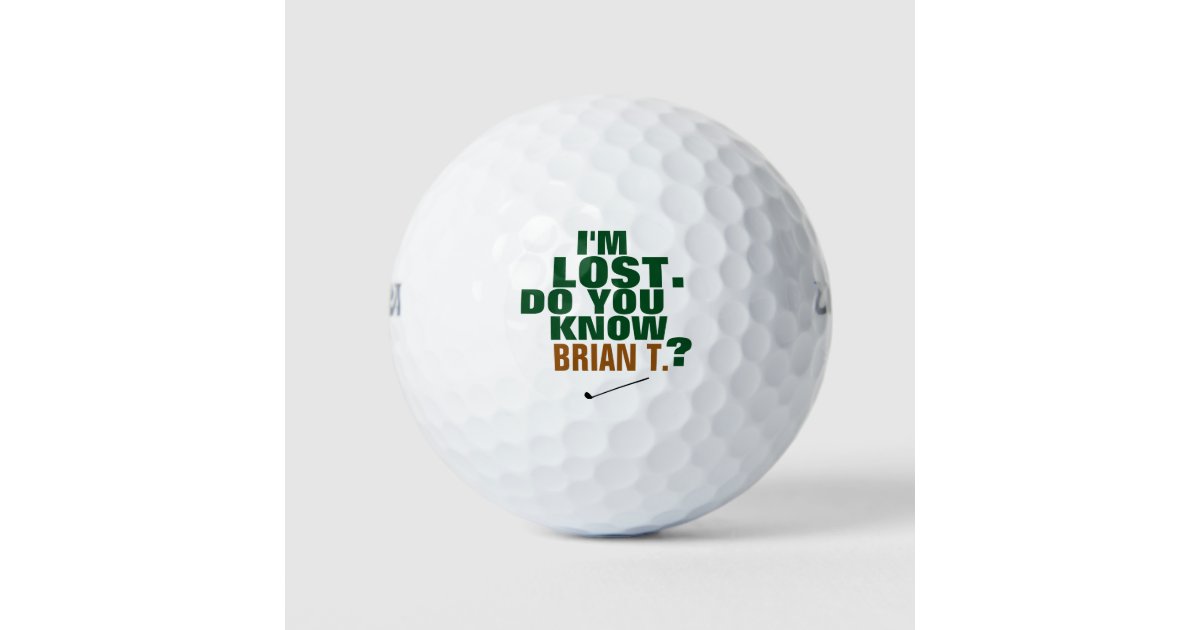 golfer lostball golf balls Zazzle.co.uk