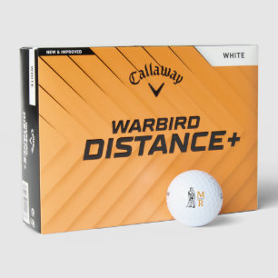 Golfer Man Playing Golf with initials Balls