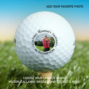 Golfer Memorial Golfing Heaven's Fairway Photo Golf Balls