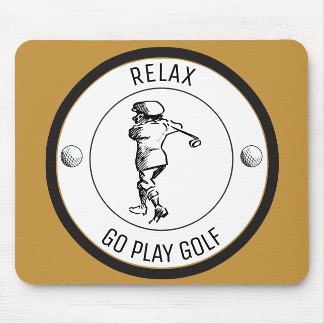 Golfer Mouse Mat (Front)