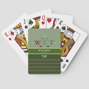 golfer name cool green playing cards