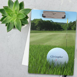 Golfer Name Golfing Dad Golf Clipboard