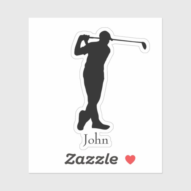Golfer Name Sticker (Sheet)
