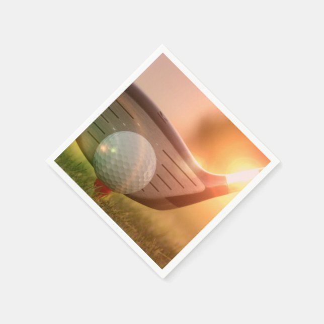 Golfer Napkin (Corner)