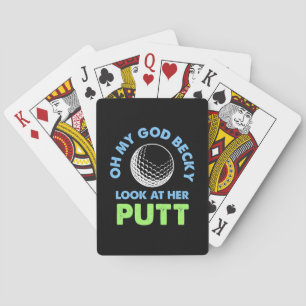 Golfer Oh My God Playing Cards