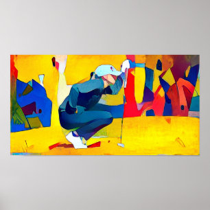 Golfer - Original Golf Art Print