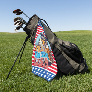 GOLFER Party In the USA Golf Towel