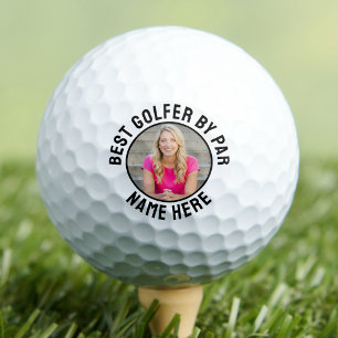 Golfer Personalised Photo Simple Golf Balls