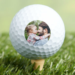 Golfer Personalised Simple Photo Golf Balls