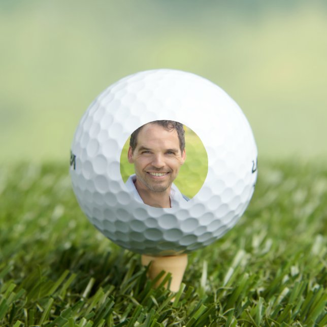 Golfer Personalized Photo Golf Balls (Insitu Tee)
