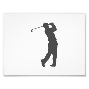 Golfer  player  silhouette photo print