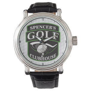 Golfer Pro Golf Player Club Clubhouse Personalised Watch