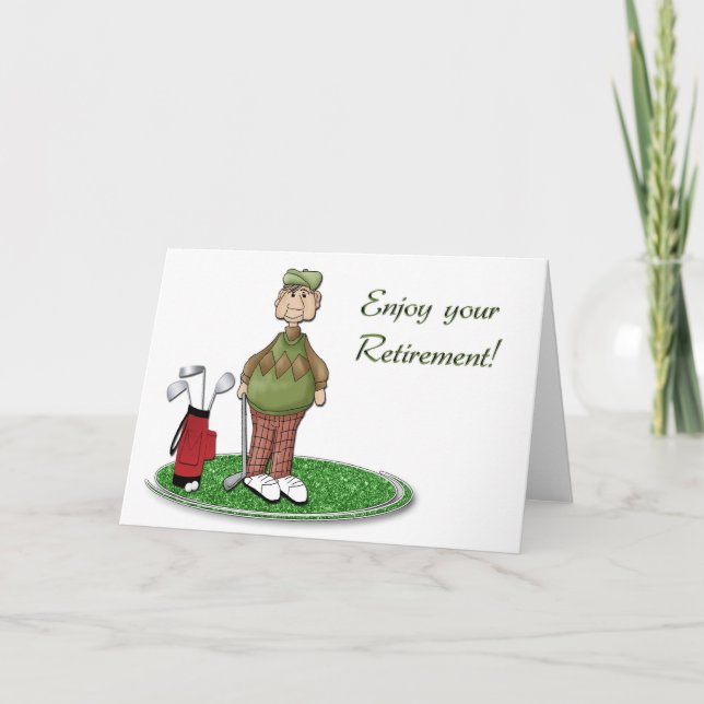 Golfer Retirement Card (Front)