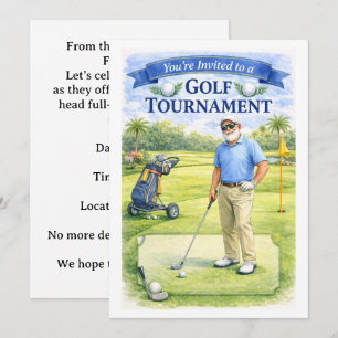 Golfer Retirement Party  Invitation