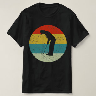 golfer retro vintage silhouette 70s T-Shirt