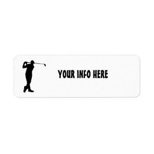 GOLFER RETURN ADDRESS LABELS