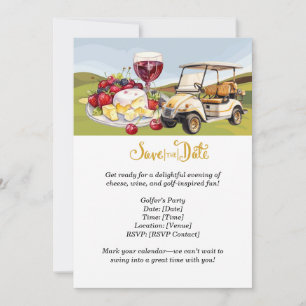 Golfer’s Cheese & Wine Party – Save the Date! Invitation