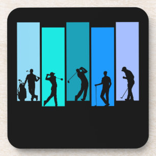 Golfer Silhouette Coaster