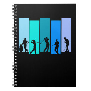 Golfer Silhouette Notebook