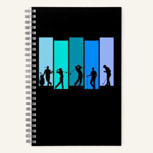 Golfer Silhouette Notebook