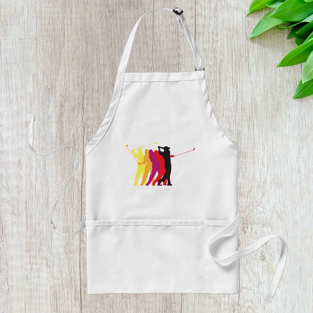 Golfer Silhouettes Standard Apron (Creator Uploaded)